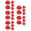 25Pcs Child-Friendly Red Mini Curling Balls Plastic Indoor Game 8