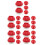 25Pcs Child-Friendly Red Mini Curling Balls Plastic Indoor Game 10