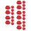 25Pcs Child-Friendly Red Mini Curling Balls Plastic Indoor Game 5