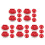 25Pcs Child-Friendly Red Mini Curling Balls Plastic Indoor Game 7