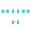 8Pcs Spill-Proof Sky-Blue Silicone Handle Drinking Cups for Adults 5