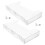 2Pcs Clear Acrylic Wall Magazine Rack Document and Mail Holder 10