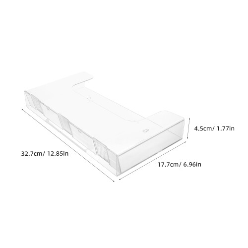 2Pcs Clear Acrylic Wall Magazine Rack Document and Mail Holder 1