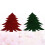 2 Pieces Cutlery Set Silverware Holder For Table Xmas Tree Holders 7