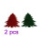 2 Pieces Cutlery Set Silverware Holder For Table Xmas Tree Holders 3