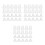 30Ensembles Accessoires Meubles Transparent Clous Décoratifs 5