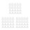 30Ensembles Accessoires Meubles Transparent Clous Décoratifs 7