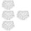 4Pcs White Plush Bear Doll Underpants Cloth Reusable Accessories 9