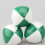 3Pcs Pu Juggling Balls Fine Stitching Kids Interactive Green White 2