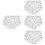 4Pcs White Plush Bear Doll Underpants Cloth Reusable Accessories 8