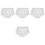 4Pcs White Plush Bear Doll Underpants Cloth Reusable Accessories 5