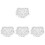 4Pcs White Plush Bear Doll Underpants Cloth Reusable Accessories 4