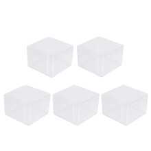 10Pcs Clear Plastic Model Storage Boxes Protective Display Cases
