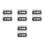8Pcs Retro Plastic Empty Cassette Tape DIY Wall Decoration 4