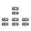 8Pcs Retro Plastic Empty Cassette Tape DIY Wall Decoration 8