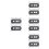 8Pcs Retro Plastic Empty Cassette Tape DIY Wall Decoration 6
