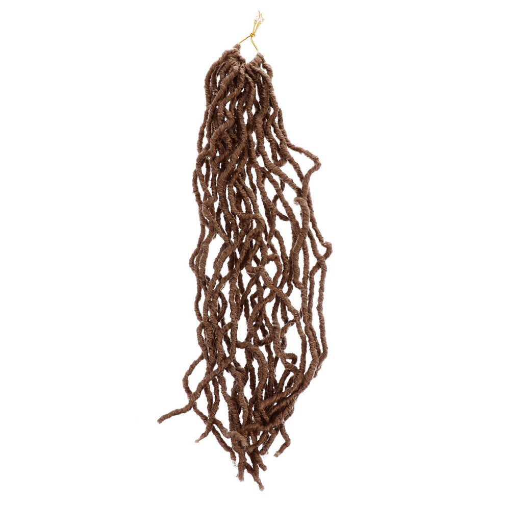 Inoomp 2Pcs Light Brown Crochet Braids Hair Extensions For Women Style