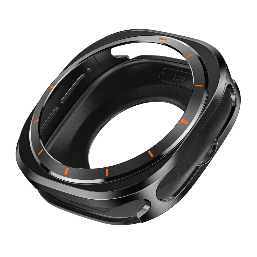 47Mm Aluminium Alloy Case With Shockproof And Scratchresistant Screen Guard Black Orange For Samsung Galaxy Watch Ultra Orange,Black 9455672869935