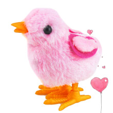 2Pcs Assorted Color Wind Up Chick Plush Toys for Kids Fun Party Favor