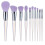 20Pcs Purple Cosmetic Makeup Brushes Artificial Fiber Face Tools 1