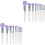 20Pcs Purple Cosmetic Makeup Brushes Artificial Fiber Face Tools 3