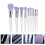20Pcs Purple Cosmetic Makeup Brushes Artificial Fiber Face Tools 8