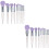 20Pcs Purple Cosmetic Makeup Brushes Artificial Fiber Face Tools 6