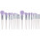 20Pcs Purple Cosmetic Makeup Brushes Artificial Fiber Face Tools 2