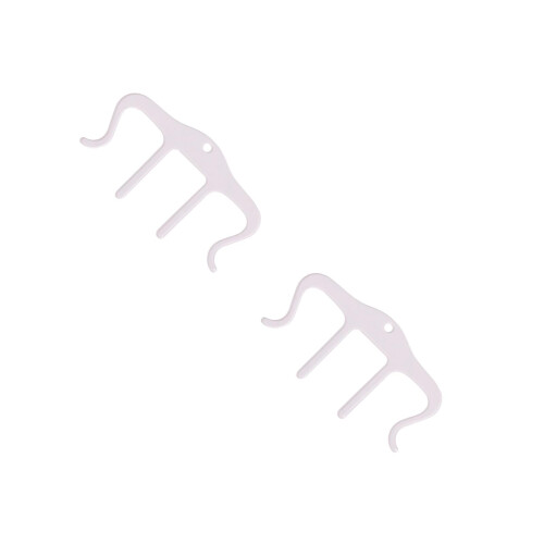 2Pcs Compact White Plastic Music Clip for Home Use Easy Sheet Holder 2