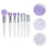 20Pcs Purple Cosmetic Makeup Brushes Artificial Fiber Face Tools 10