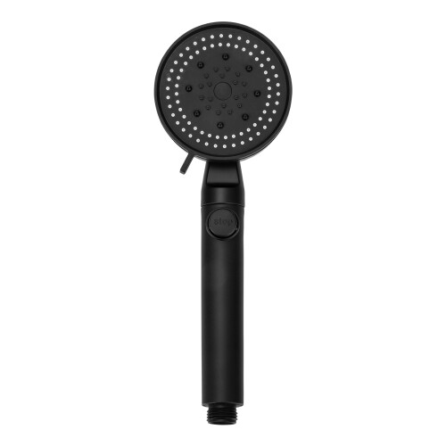 5Pcs ABS Bathroom Shower Head Black Handheld Pressurized Spray Nozzle