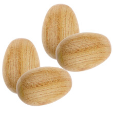8Pcs Wooden Egg Maracas Percussion Toy Beige Baby Shakers