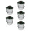 5Pcs Beekeeping Protective Hat with Mesh Veil Lightweight Cotton Blend 3