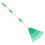 2Pcs Ergonomic Plastic Garden Rake Green Small Flexible Leaf Cleanup 1
