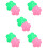 10Pcs Plastic Rose Thorn Strippers Leaf Remover Tools Assorted Colors 10