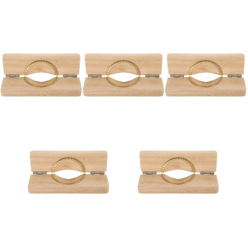 5Pcs Multifunctional Dumpling Maker Orange Wooden Mold 2