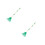 2Pcs Ergonomic Plastic Garden Rake Green Small Flexible Leaf Cleanup 10