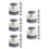 25Pcs Ergonomic Handle Dish Brush PP Plastic for Pots Pans and Sinks 8
