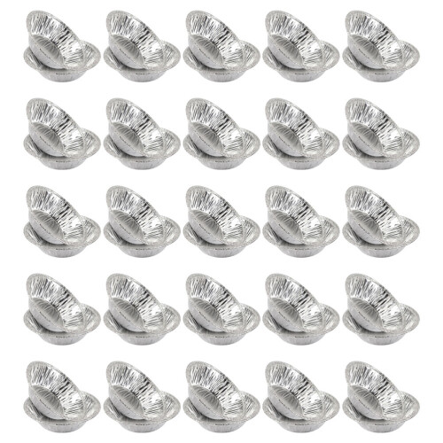 2000Pcs Silver Foil Egg Tart Molds Disposable Baking Cups for Kitchen 2