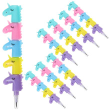 40 Pcs Stackable Unicorn Pencils For Kids Decorative Stationery