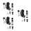 3Sets Portable Silver Kazoo for Beginners Music Performance Instrument 8