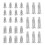 3000Pcs Knurled Silver Solid Rivets Fixed Fasteners 1