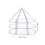 4Pcs White Folding Hanging Dryer 3-Tier Drying Rack for Home Use 2