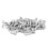 3000Pcs Knurled Silver Solid Rivets Fixed Fasteners 8