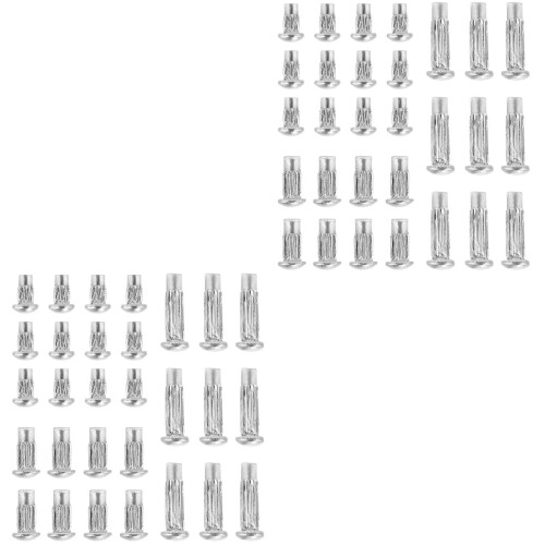 3000Pcs Knurled Silver Solid Rivets Fixed Fasteners 2
