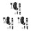 3Sets Portable Silver Kazoo for Beginners Music Performance Instrument 6