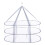 4Pcs White Folding Hanging Dryer 3-Tier Drying Rack for Home Use 9
