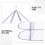 4Pcs White Folding Hanging Dryer 3-Tier Drying Rack for Home Use 6