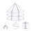 4Pcs White Folding Hanging Dryer 3-Tier Drying Rack for Home Use 10