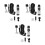 3Sets Portable Silver Kazoo for Beginners Music Performance Instrument 7